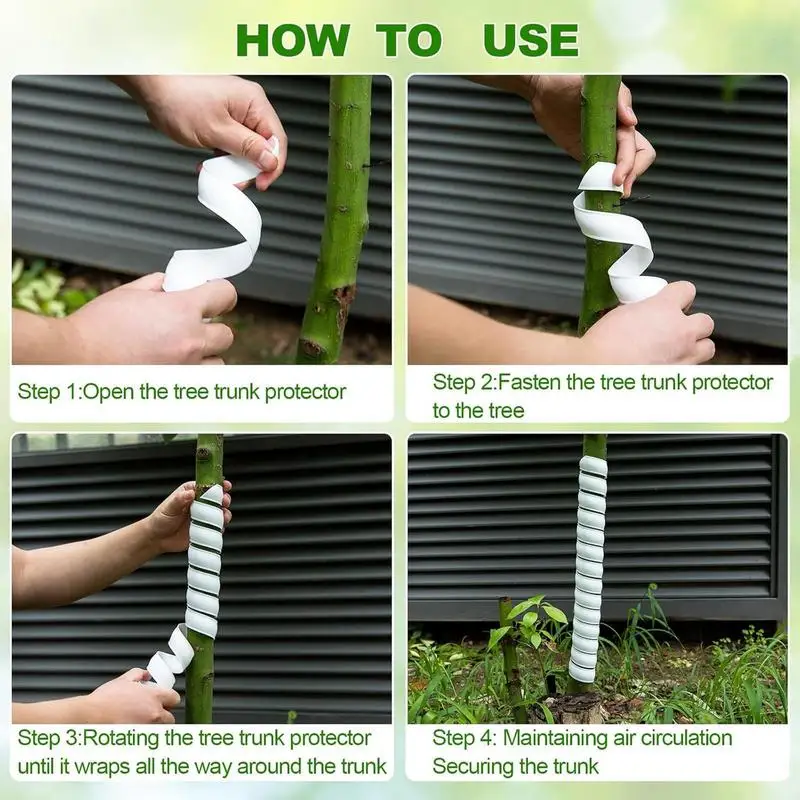 2Pcs Tree Bark Protector Tube Wraps two Size Bites Proof Plastic Guards Cover To Protect Tree From Deer Rodents Rabbit Mowers
2Pcs Tree Bark Protector Tube Wraps two Size Bites Proof Plastic Guards Cover To Protect Tree From Deer Rodents Rabbit Mowers