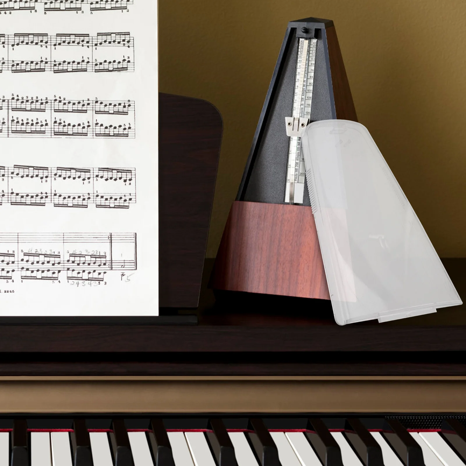 Metronome Dust Proof Cover Piano Accessories Transparent PP Protector Durable Replacement Parts for Most Metronomes Clear
Metronome Dust Proof Cover Piano Accessories Transparent PP Protector Durable Replacement Parts for Most Metronomes Clear