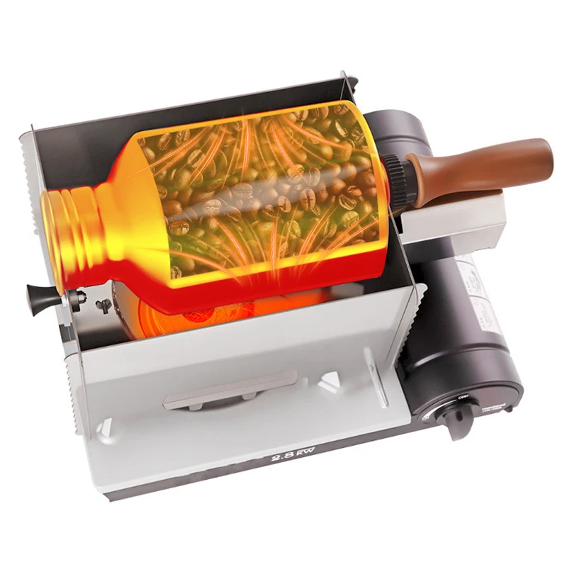 Compact Gas-Fired Coffee Bean Roaster with Stainless Steel Roasting Chamber and Real-Time Speed Control
Compact Gas-Fired Coffee Bean Roaster with Stainless Steel Roasting Chamber and Real-Time Speed Control