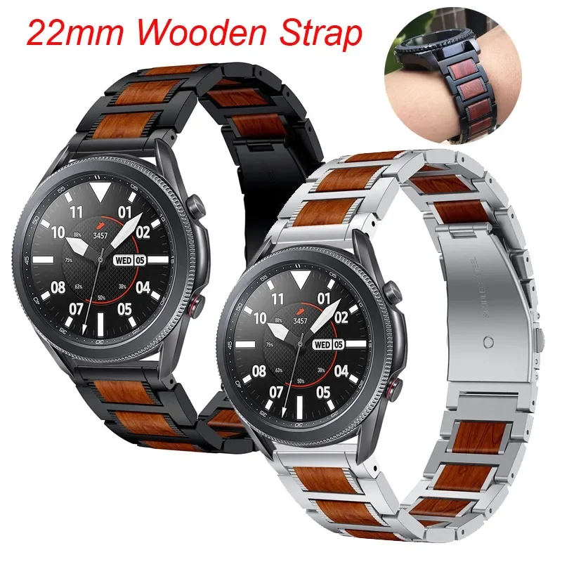 Металлический деревянный браслет 22 мм для Samsung Watch 3 45 46 мм S3, ремешок для часов Amazfit GTR4 3 2e Bip 5, ремешок Forerunner 745 255 265 965
Металлический деревянный браслет 22 мм для Samsung Watch 3 45 46 мм S3, ремешок для часов Amazfit GTR4 3 2e Bip 5, ремешок Forerunner 745 255 265 965