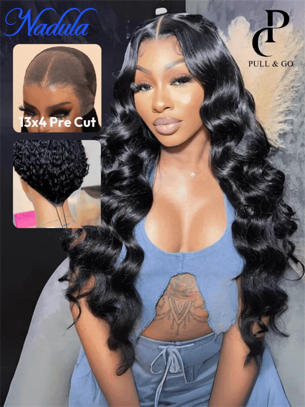 Nadula Hair 13x4 3D Body Wave Lace Frontal Wig Pre Everything Elastic Drawstring Put On And Go Human Hair Wigs Fit All Heads Wig
Nadula Hair 13x4 3D Body Wave Lace Frontal Wig Pre Everything Elastic Drawstring Put On And Go Human Hair Wigs Fit All Heads Wig