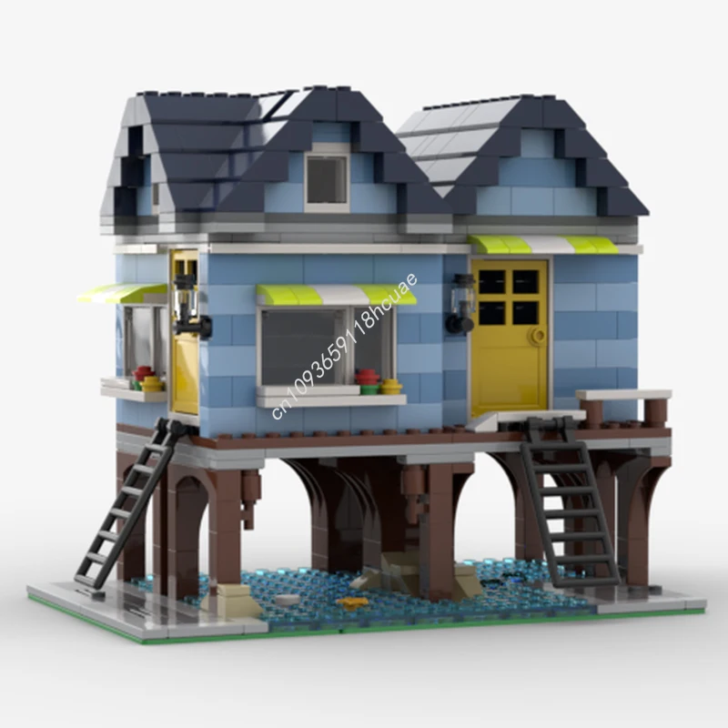 680pcs MOC Beachside Vacation Modular Buildings Building Blocks Solve the problem up creativity teenager Christmas toy Gift
680pcs MOC Beachside Vacation Modular Buildings Building Blocks Solve the problem up creativity teenager Christmas toy Gift