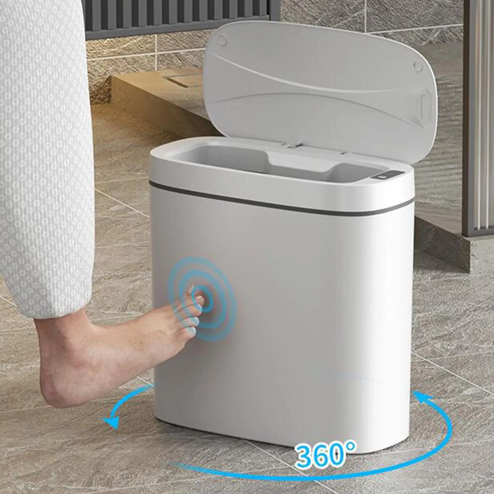 Smart Sensing Trash Can Waste Basket Rubbish Container Simple Kitchen Garbage
Smart Sensing Trash Can Waste Basket Rubbish Container Simple Kitchen Garbage