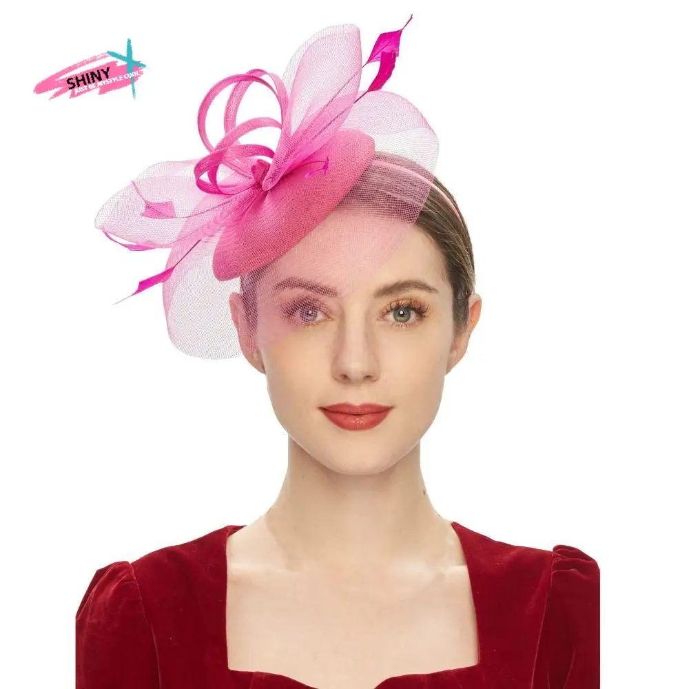 Vintage Feathers Mesh Fascinator Hat Exquisite Elegant Bride Headband Sweet Hair Hoop Veil Hat Headwear Lady
Vintage Feathers Mesh Fascinator Hat Exquisite Elegant Bride Headband Sweet Hair Hoop Veil Hat Headwear Lady