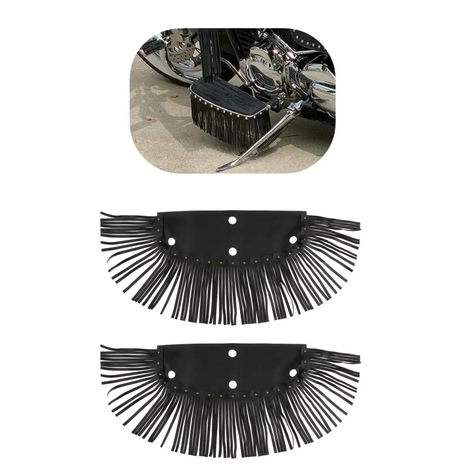 1 Pair Black Rear Driver Floorboard Fringe for Heritage Motorcycle Accessories
1 Pair Black Rear Driver Floorboard Fringe for Heritage Motorcycle Accessories