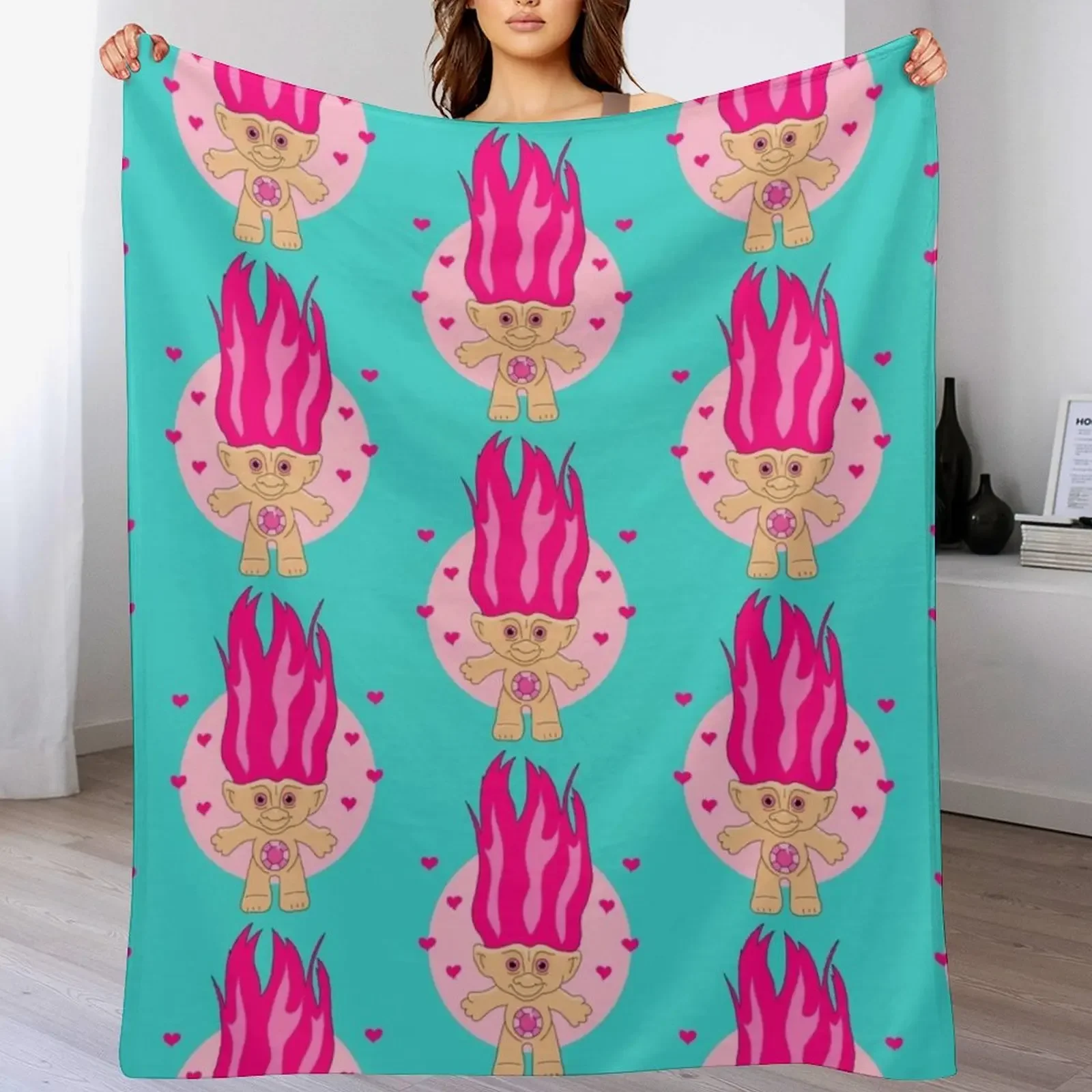 90s Troll Doll Throw Blanket Modern Design Soft Blanket for Home Decor
90s Troll Doll Throw Blanket Modern Design Soft Blanket for Home Decor