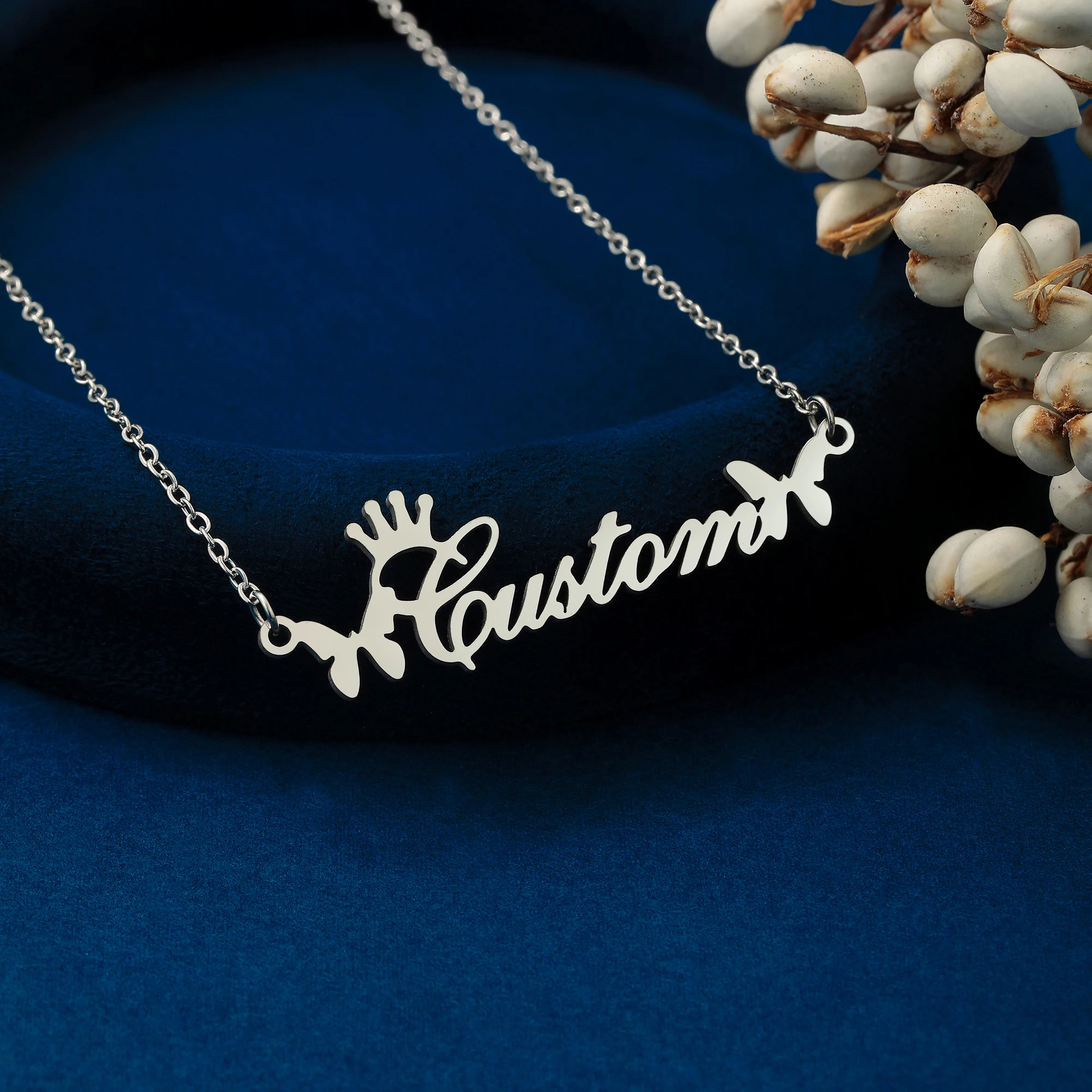 QIMING Classic Butterfly Custom Name Pendant Necklace Women Personalized Stainless Steel Wedding Jewelry Birthday Gift
QIMING Classic Butterfly Custom Name Pendant Necklace Women Personalized Stainless Steel Wedding Jewelry Birthday Gift