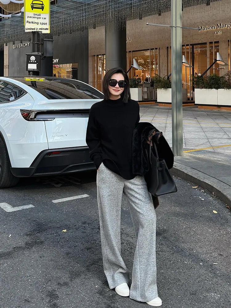 Простой вязаный свитер Meng High Gauge из мериносовой шерсти, женский зимний модный удобный дышащий длинный све C...
Простой вязаный свитер Meng High Gauge из мериносовой шерсти, женский зимний модный удобный дышащий длинный све C...