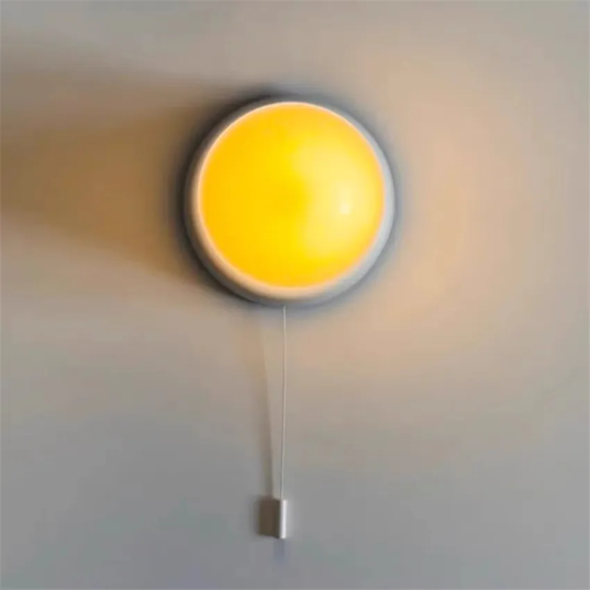 Modern Minimalist Bedside Glass Wall Lamp Nordic Cream Creative Corridor Lighting with Pull Cord Switch
Modern Minimalist Bedside Glass Wall Lamp Nordic Cream Creative Corridor Lighting with Pull Cord Switch
