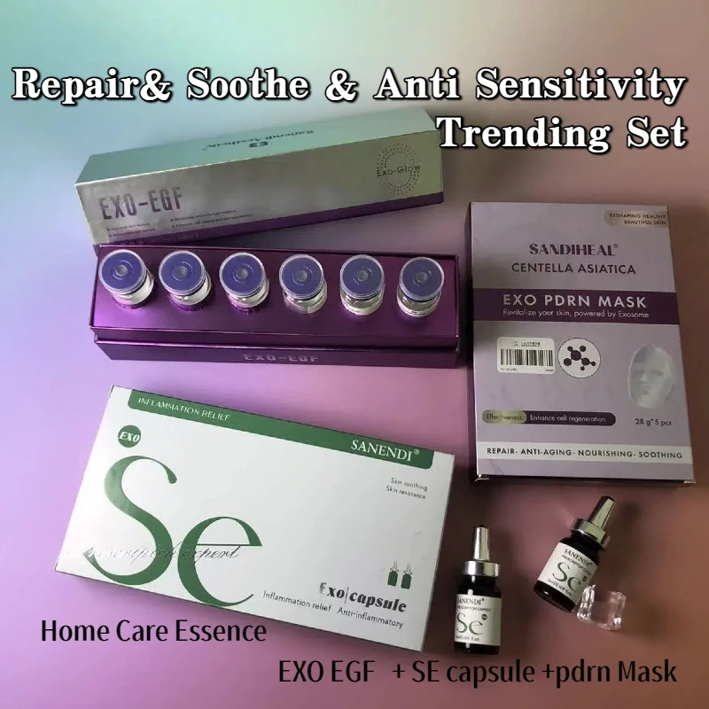 Korean skincare Repair& Soothe & Anti set Pink Glow Exosome reduces acne scars. Salmon DNA Deep Moisturizing homecare
Korean skincare Repair& Soothe & Anti set Pink Glow Exosome reduces acne scars. Salmon DNA Deep Moisturizing homecare