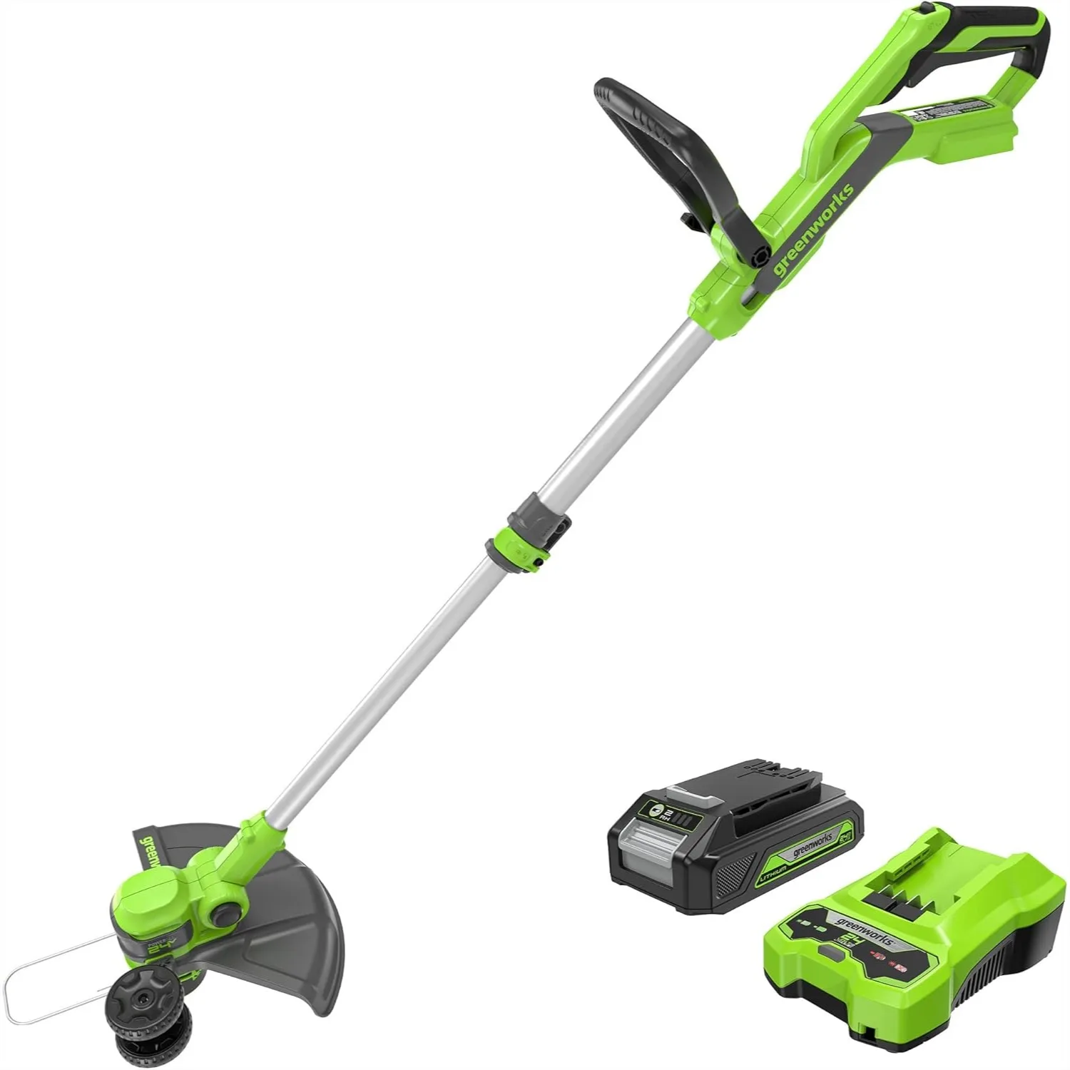Cordless String Trimmer Edger, 12" Cutting Width, Ultra-Light 6 lbs, 2.0Ah Battery & Charger Included
Cordless String Trimmer Edger, 12" Cutting Width, Ultra-Light 6 lbs, 2.0Ah Battery & Charger Included