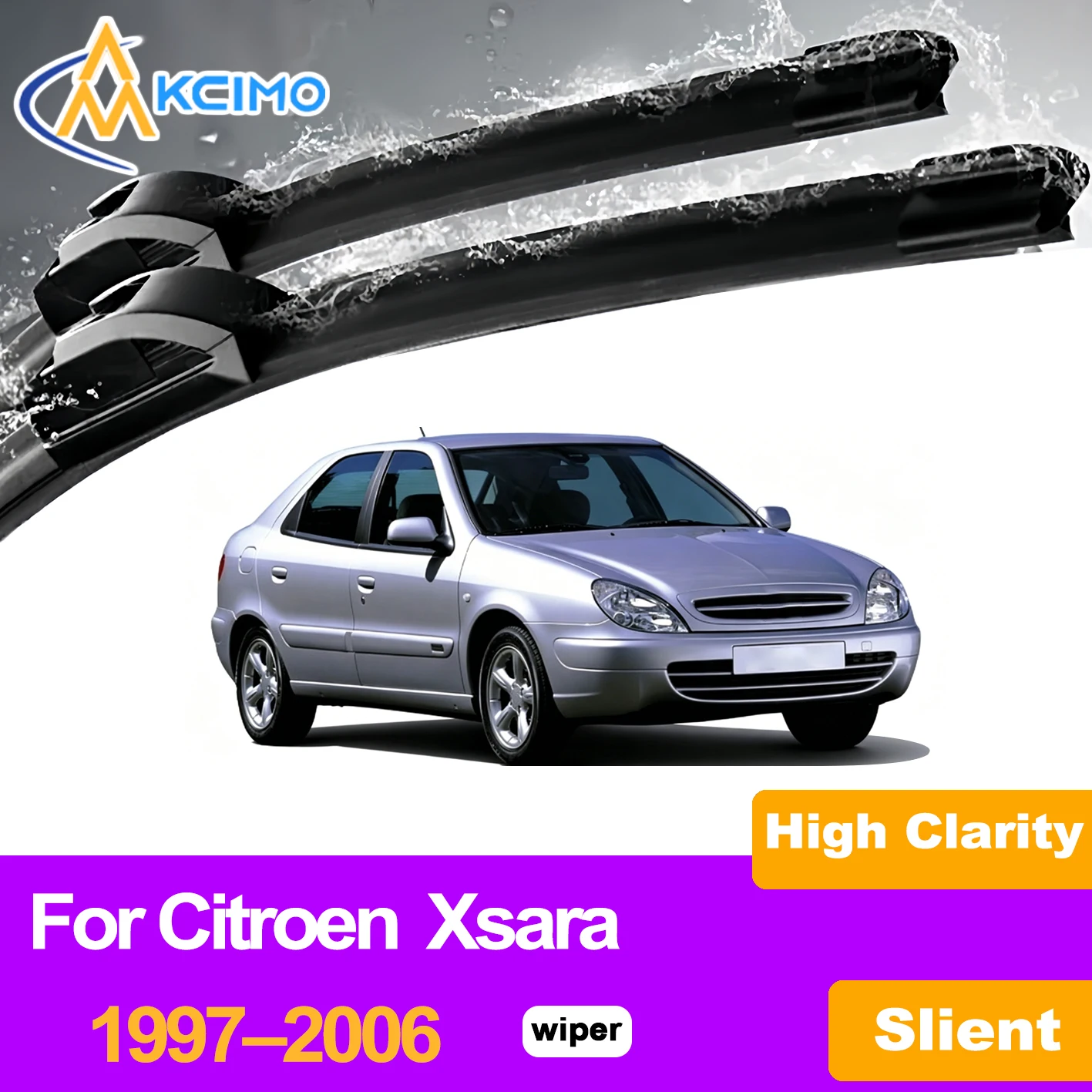 KCIMO 2PCS Front Windshield Wiper Blades For Citroen Xsara 1997–2006, Premium Rubber Quiet Smooth Wipers All Season Wipers
KCIMO 2PCS Front Windshield Wiper Blades For Citroen Xsara 1997–2006, Premium Rubber Quiet Smooth Wipers All Season Wipers