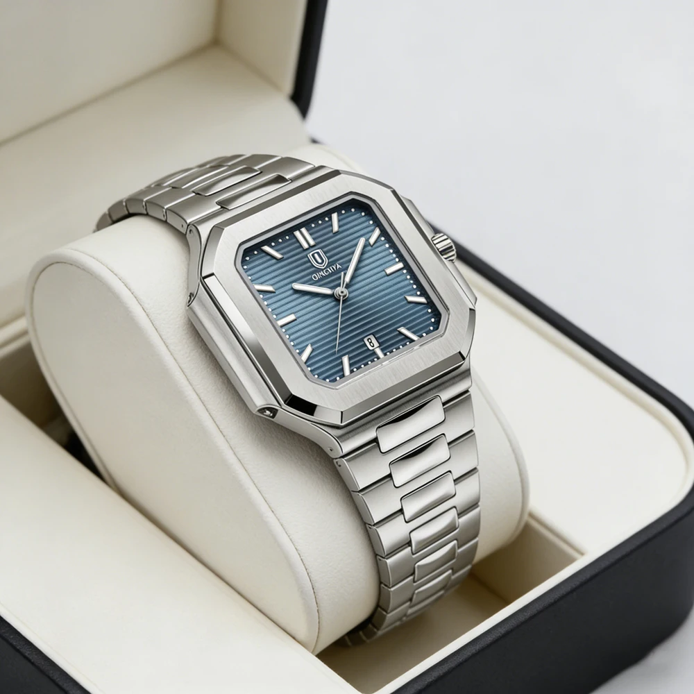 QINGXIYA Trend Men's Watches Classic Fashion Original Quartz Watch for Man Square Dial Waterproof Luminous Date Wristwatch Reloj
QINGXIYA Trend Men's Watches Classic Fashion Original Quartz Watch for Man Square Dial Waterproof Luminous Date Wristwatch Reloj