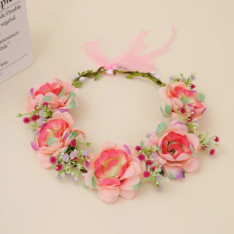 Festival Flower Crown Charming Bridesmaid Flower Crown Wedding Hair Accessories Handcrafted Floral Wreath Headband For Bride
Festival Flower Crown Charming Bridesmaid Flower Crown Wedding Hair Accessories Handcrafted Floral Wreath Headband For Bride