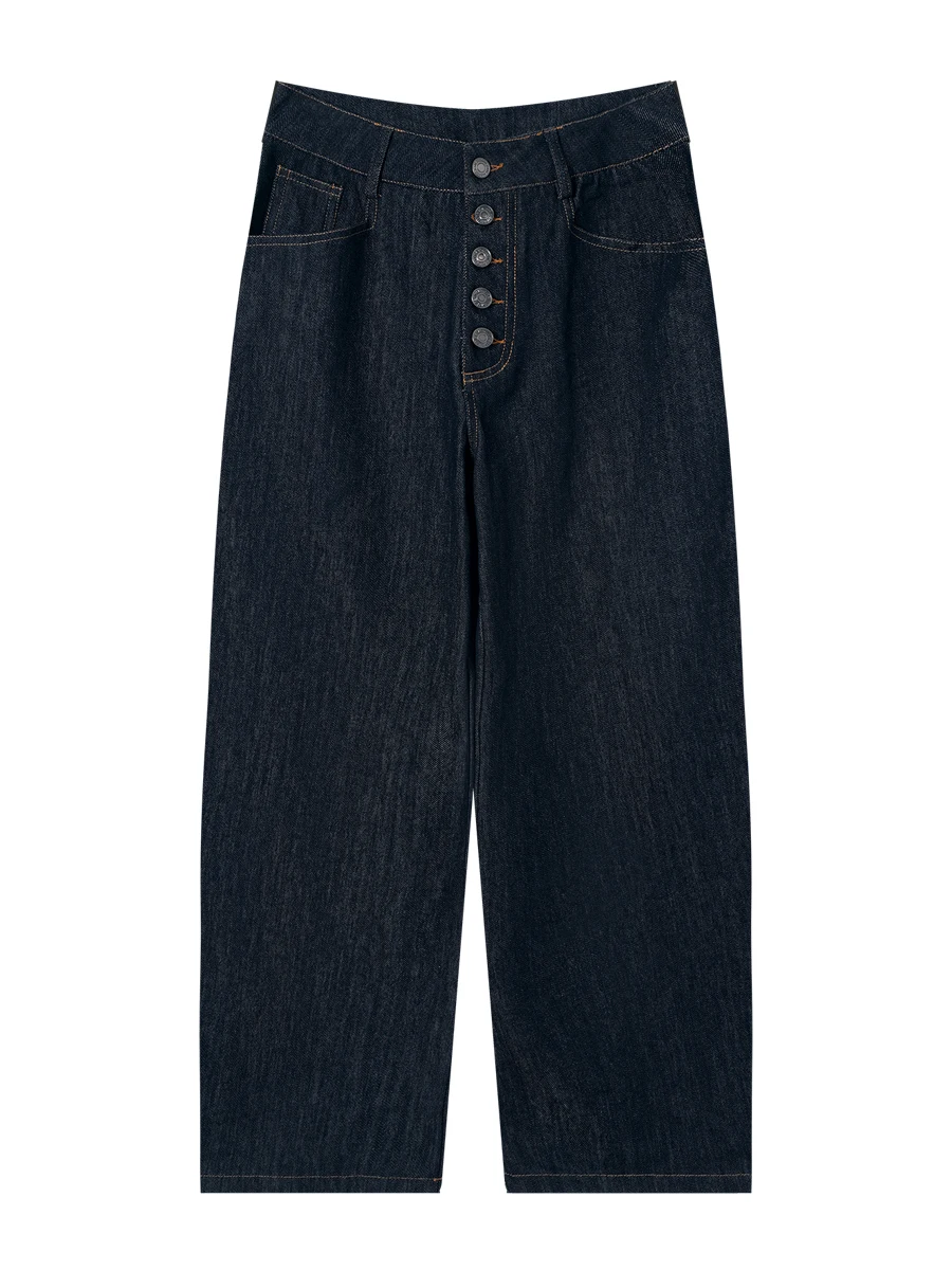 Джинсы женские IAMCPLUS в стиле ретро, с высокой талией, широкими штанинами, на подкладке, оригинального цвета, универсальные, удобные, из хлопка, осенняя мода
Джинсы женские IAMCPLUS в стиле ретро, с высокой талией, широкими штанинами, на подкладке, оригинального цвета, универсальные, удобные, из хлопка, осенняя мода