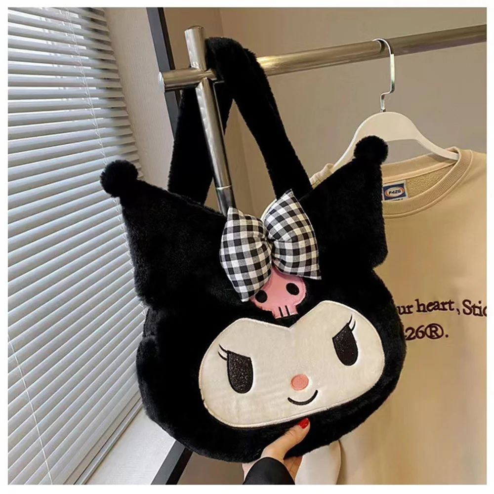 Sanrio Plush Cinnamoroll Melody Kuromi Women Tote Handbags Shoulder Bags Fashion Female Messenger Bags Purses Xmas Gifts
Sanrio Plush Cinnamoroll Melody Kuromi Women Tote Handbags Shoulder Bags Fashion Female Messenger Bags Purses Xmas Gifts