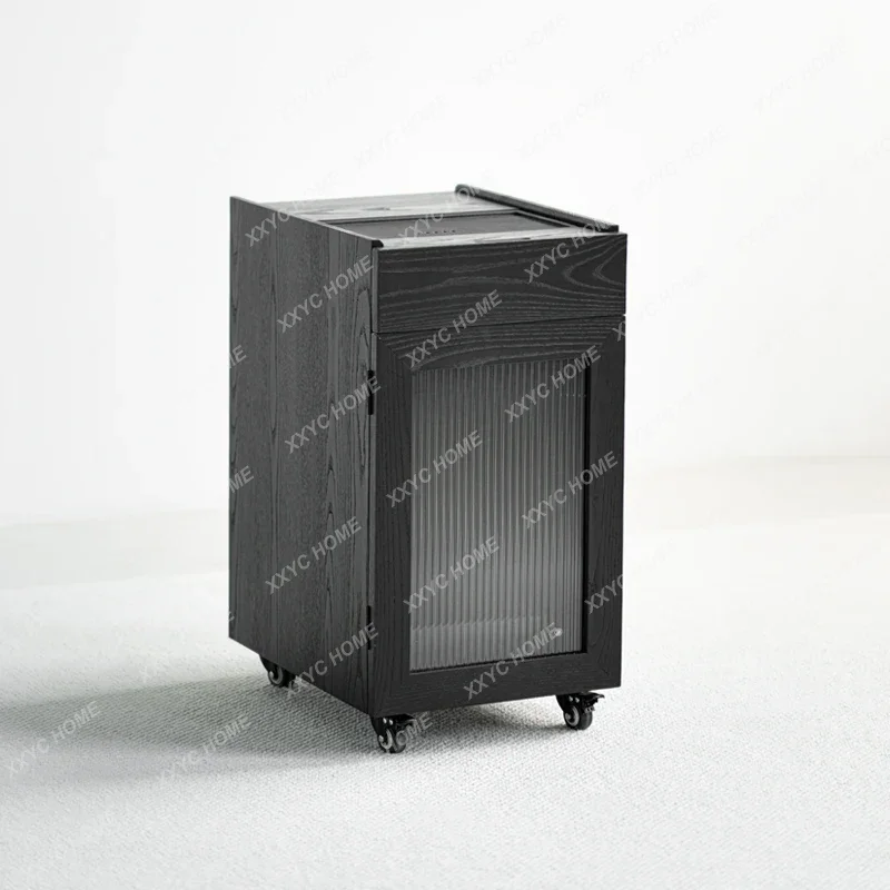 XZ Rattan ash wood tea cabinet black solid wood removable tea table side cabinet kettle integrated tea table
XZ Rattan ash wood tea cabinet black solid wood removable tea table side cabinet kettle integrated tea table