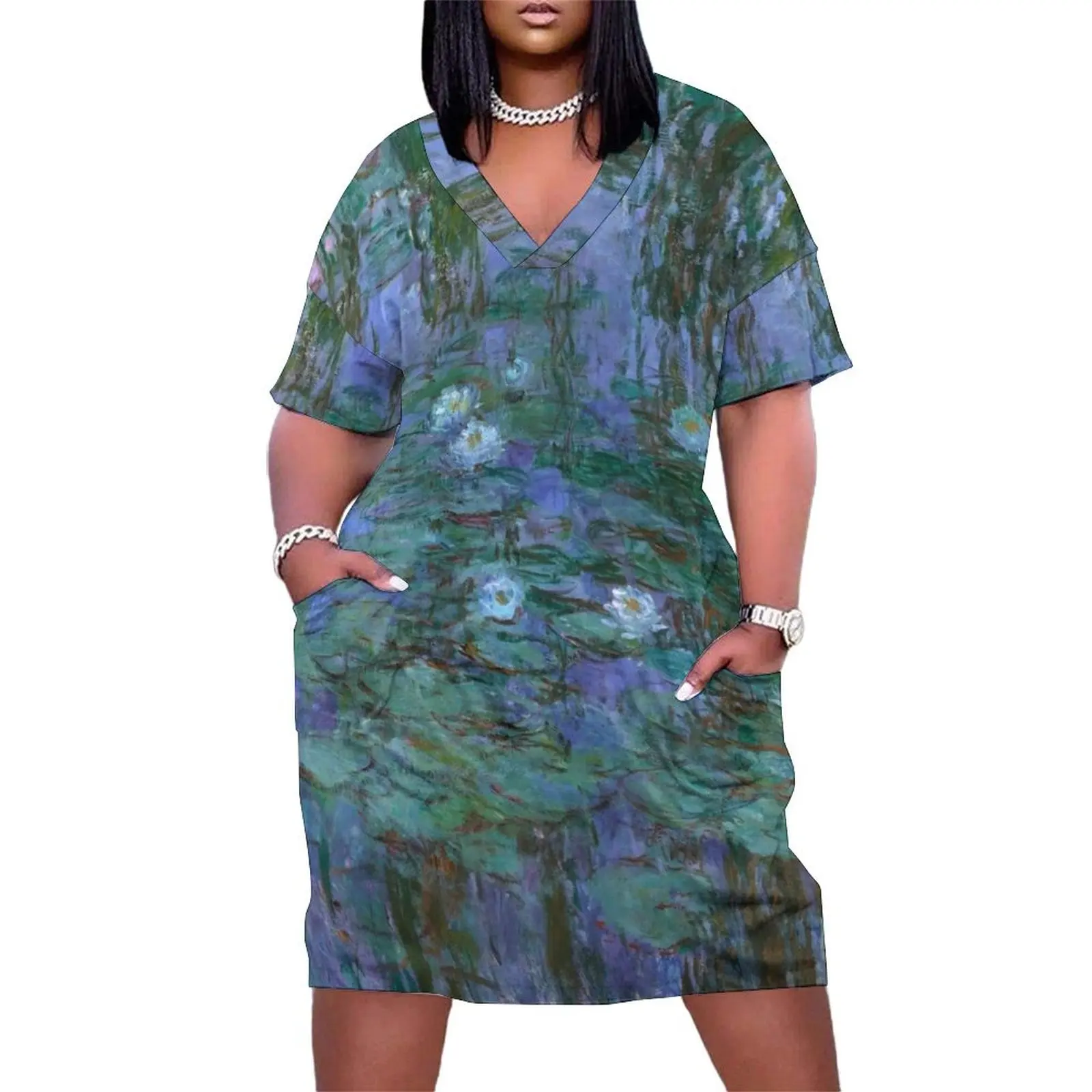 1916-Claude Monet- Blue Water Lilies-200 x 200 Loose Pocket Dress dresses for womens elegant dress
1916-Claude Monet- Blue Water Lilies-200 x 200 Loose Pocket Dress dresses for womens elegant dress