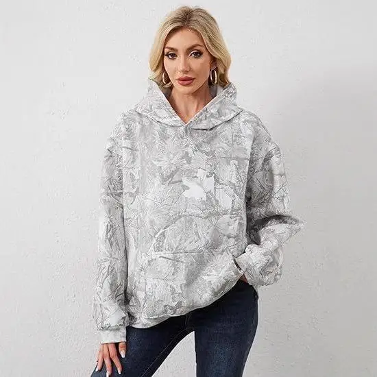 Women's Printed Hooded Sweatshirt with Pockets Casual Style Polyester Fiber Waist-Cinching Design Adult Fit Hoodie
Women's Printed Hooded Sweatshirt with Pockets Casual Style Polyester Fiber Waist-Cinching Design Adult Fit Hoodie