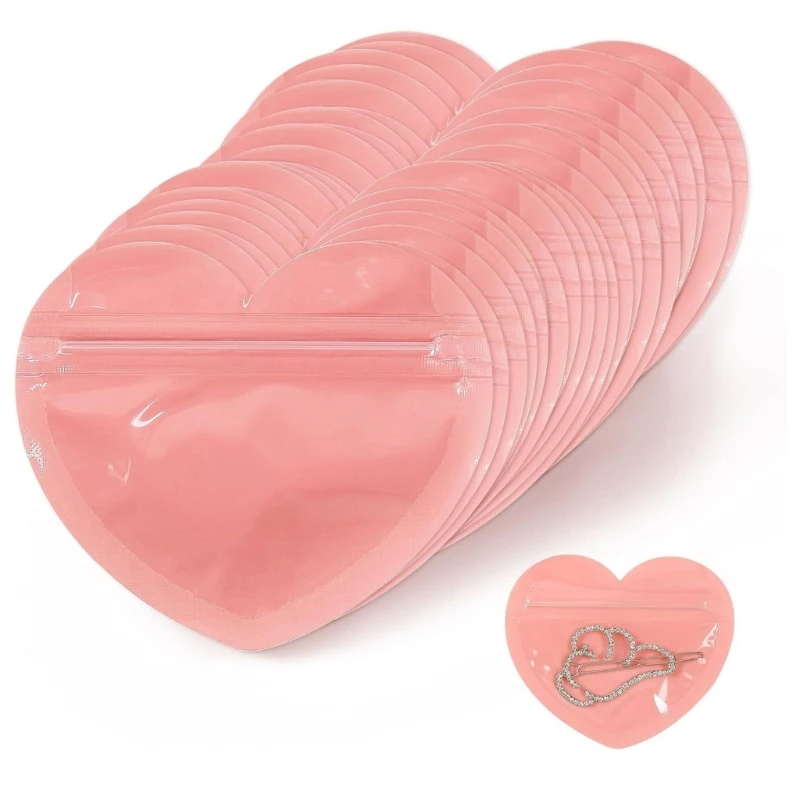 100Pcs Heart Shaped Self Sealing Bags Dustproof Jewelry Resealable Pouch for Bead Candy Storage Small Items Packaging Supplies
100Pcs Heart Shaped Self Sealing Bags Dustproof Jewelry Resealable Pouch for Bead Candy Storage Small Items Packaging Supplies