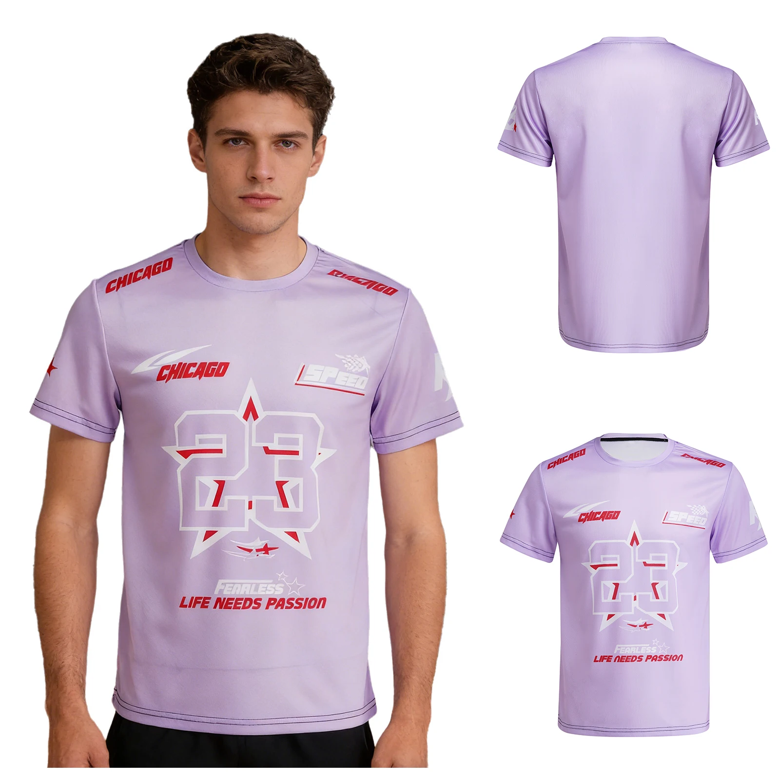 Men Number Printed T Shirt Short Sleeve Contrast Color Quick Drying Athletic Top Basketball Sports Workout Jersey
Men Number Printed T Shirt Short Sleeve Contrast Color Quick Drying Athletic Top Basketball Sports Workout Jersey