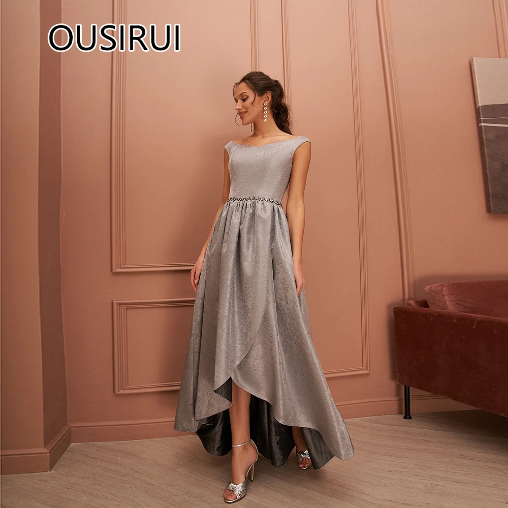 Charming O-neck Satin Formal Evening Dress with Belt A-line Sleeveless Long Flowing Evening Bridesmaid Gown Customized 
Charming O-neck Satin Formal Evening Dress with Belt A-line Sleeveless Long Flowing Evening Bridesmaid Gown Customized