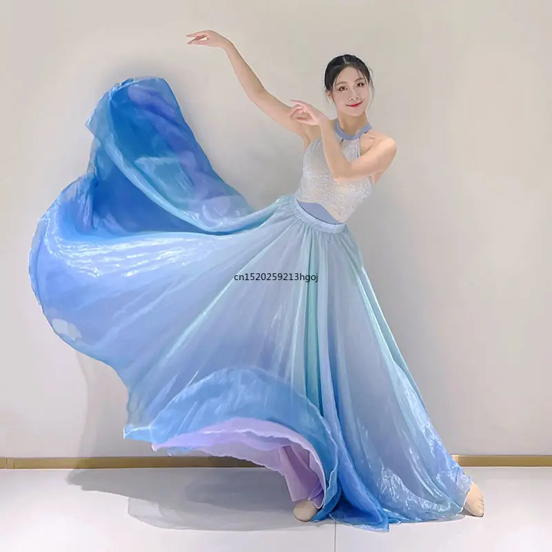 Women Ballet Skirts Chiffon Ballet Dress Tulle Skirt Dance Costumes Adult Training Dress 360 Degree Belly Dance Practice dress
Women Ballet Skirts Chiffon Ballet Dress Tulle Skirt Dance Costumes Adult Training Dress 360 Degree Belly Dance Practice dress