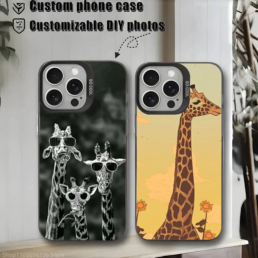 Cute Funny Animal Giraffe Phone Case For iPhone 16,15,14,13,12,11,Mini,Pro,MAX,plus,Black Matte Shockproof Cover
Cute Funny Animal Giraffe Phone Case For iPhone 16,15,14,13,12,11,Mini,Pro,MAX,plus,Black Matte Shockproof Cover