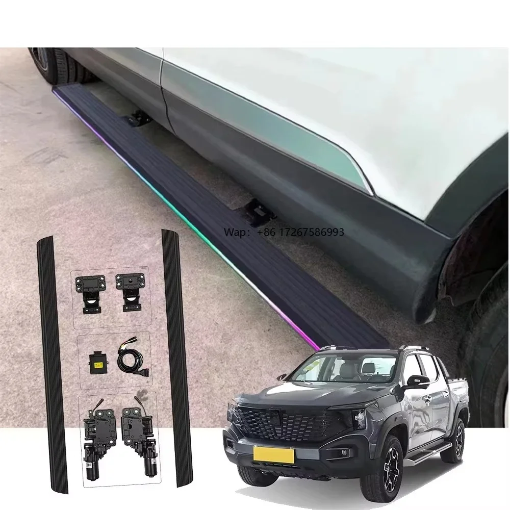 Electric Aluminum Alloy Side Step Running Boards for F150 Dodge Ram1500 Silverado Highlander Outlander-LED
Electric Aluminum Alloy Side Step Running Boards for F150 Dodge Ram1500 Silverado Highlander Outlander-LED
