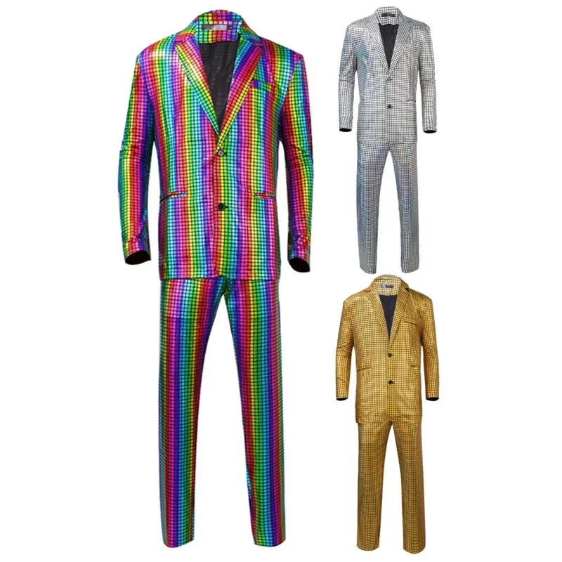 FC6Retro 70S 80S Disco Dance Cosplay Fantasy Men Costume Colorful 70S Vintage Suit Coat Pants Male Halloween Carnival Party@FC8!
FC6Retro 70S 80S Disco Dance Cosplay Fantasy Men Costume Colorful 70S Vintage Suit Coat Pants Male Halloween Carnival Party@FC8!