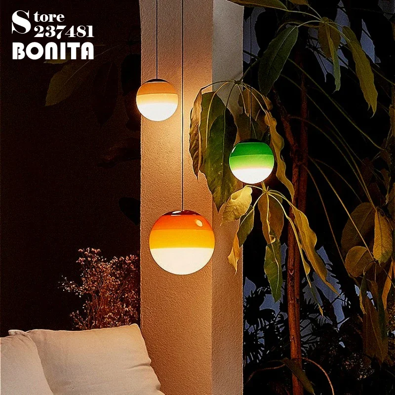 Nordic Creative Gradient Colored Glass Ball Pendant Light Living Room Bedside Dining Table Decoration Candy Small Pendant Lamp
Nordic Creative Gradient Colored Glass Ball Pendant Light Living Room Bedside Dining Table Decoration Candy Small Pendant Lamp