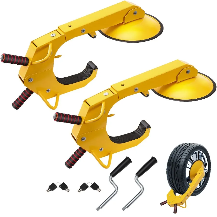 Комплект из 2 противоугонных замков-фиксаторов для колес, сверхпрочные, для автодомов, прицепов, легковых автомобилей, грузовиков, внедорожников, черные
Комплект из 2 противоугонных замков-фиксаторов для колес, сверхпрочные, для автодомов, прицепов, легковых автомобилей, грузовиков, внедорожников, черные