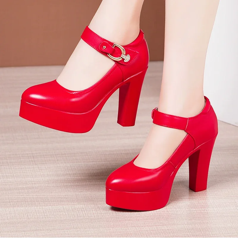 Small Size 32-43 Shallow Red White Silver Block High Heels Wedding Shoes Women Pumps 2024 Fall Thick Bottom Platform Shoes Model
Small Size 32-43 Shallow Red White Silver Block High Heels Wedding Shoes Women Pumps 2024 Fall Thick Bottom Platform Shoes Model