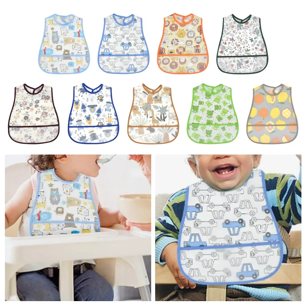 New Cartoon Pattern EVA Baby Bibs Big Pocket Design Adjustable Waterproof Baby Bibs Dirt Proof Baby Apron for Girls Boys
New Cartoon Pattern EVA Baby Bibs Big Pocket Design Adjustable Waterproof Baby Bibs Dirt Proof Baby Apron for Girls Boys