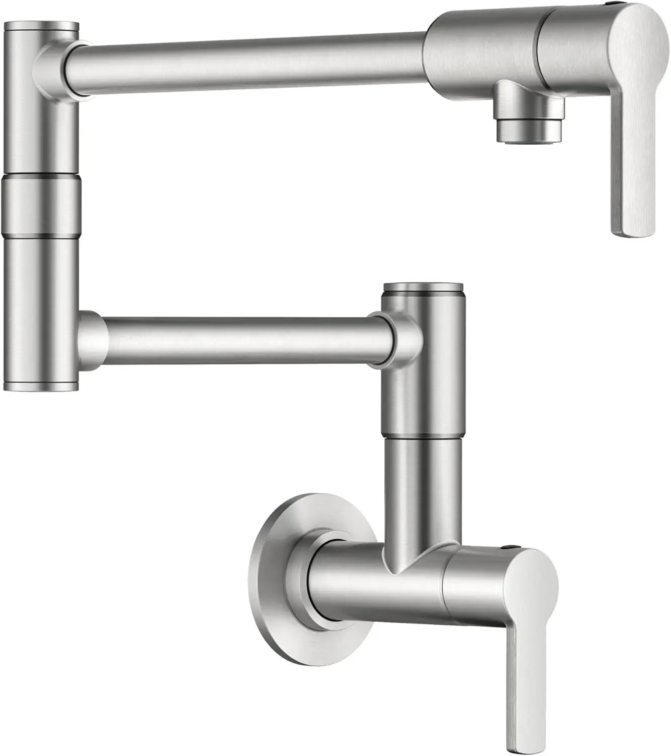 Retractable Wall-Mounted Pot Filler Faucet with Spot-Free Brushed Brass Finish, Adjustable Arm for Stove
Retractable Wall-Mounted Pot Filler Faucet with Spot-Free Brushed Brass Finish, Adjustable Arm for Stove