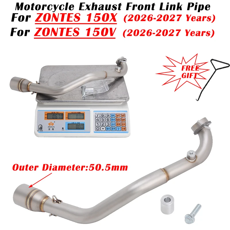 Slip On For ZONTES 150V 150X 2026 2027 Motorcycle Exhaust Escape System Modified Muffler 51mm Front Link Pipe Stainless Steel
Slip On For ZONTES 150V 150X 2026 2027 Motorcycle Exhaust Escape System Modified Muffler 51mm Front Link Pipe Stainless Steel