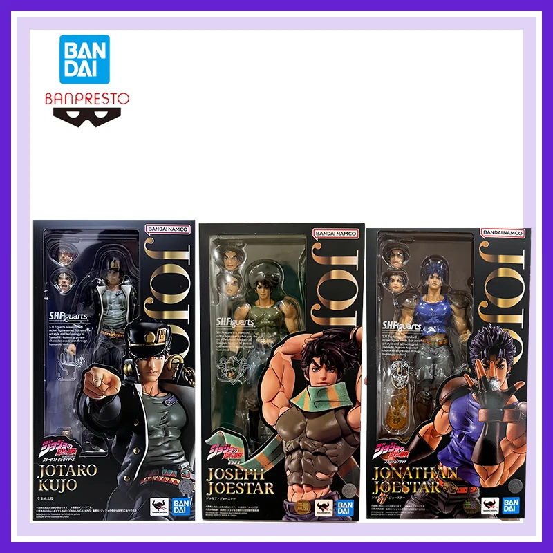 In Stock Bandai Banpresto Shf Jojo's Bizarre Adventure Jotaro Kujo Joseph Joestar Jonathan Joestar Movable Model Toys Ornaments
In Stock Bandai Banpresto Shf Jojo's Bizarre Adventure Jotaro Kujo Joseph Joestar Jonathan Joestar Movable Model Toys Ornaments