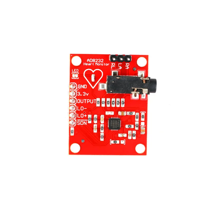 5pcs AD8232 Bioelectrical Signal Acquisition Development Kit, ECG Monitoring
5pcs AD8232 Bioelectrical Signal Acquisition Development Kit, ECG Monitoring