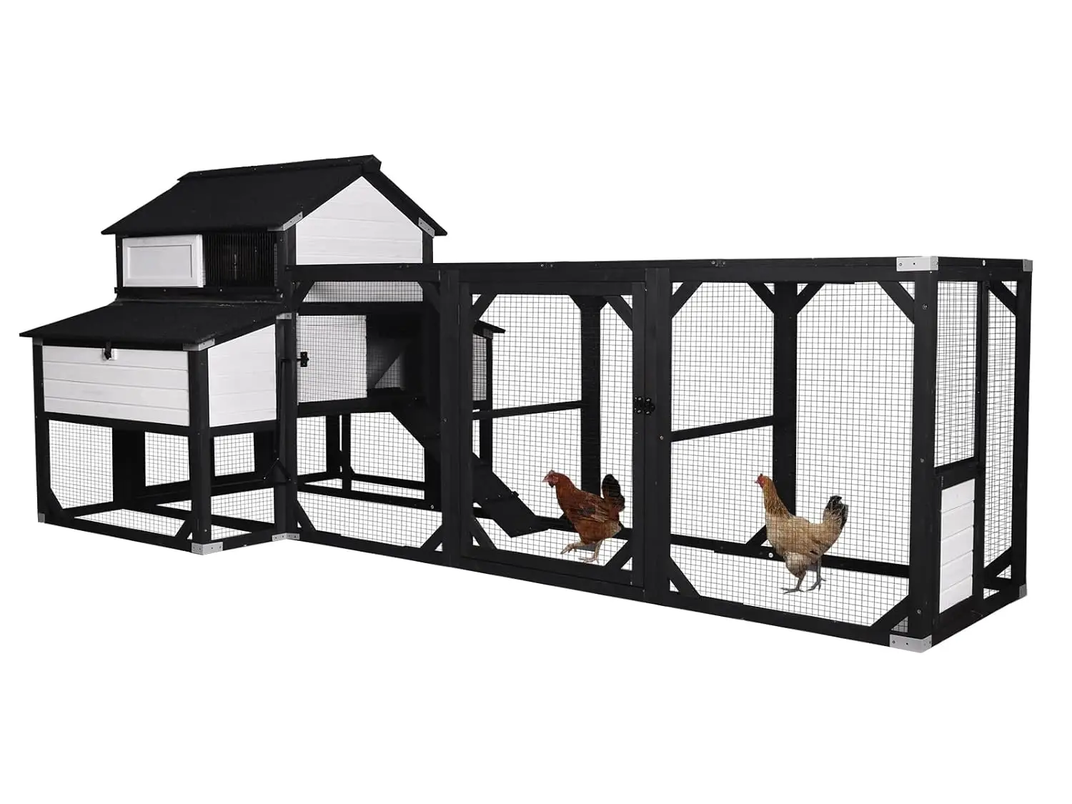 Waterproof Wooden Chicken Coop with Asphalt Roof Slide-Out Tray Nesting Boxes for 6-8 Poultry Duck Rabbit Outdoor, Customized
Waterproof Wooden Chicken Coop with Asphalt Roof Slide-Out Tray Nesting Boxes for 6-8 Poultry Duck Rabbit Outdoor, Customized