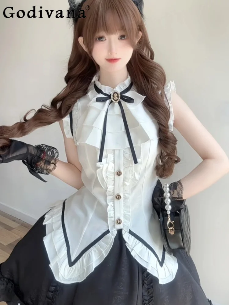 Japanese Original Sweet and Elegant Woman Lolita Set Doll Feeling Versatile Casual Cute and Cool Lolita Top Skirt Set
Japanese Original Sweet and Elegant Woman Lolita Set Doll Feeling Versatile Casual Cute and Cool Lolita Top Skirt Set