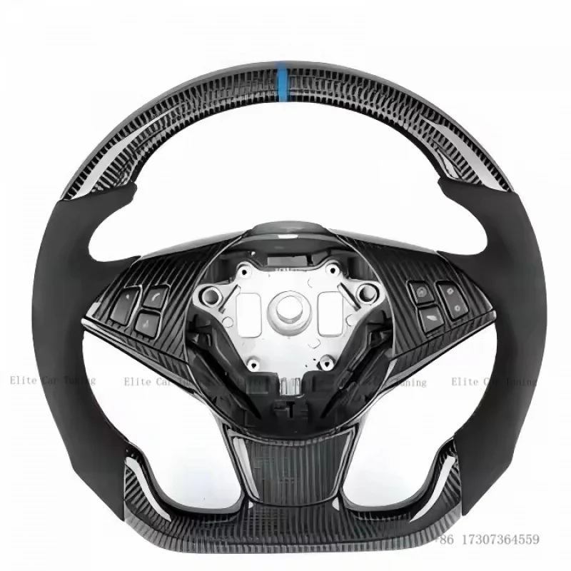 Custom Steering Wheels Good Quality Fiber Steering Wheel Gloss Top Carbon Stripe Fit for BMW E60 M5
Custom Steering Wheels Good Quality Fiber Steering Wheel Gloss Top Carbon Stripe Fit for BMW E60 M5