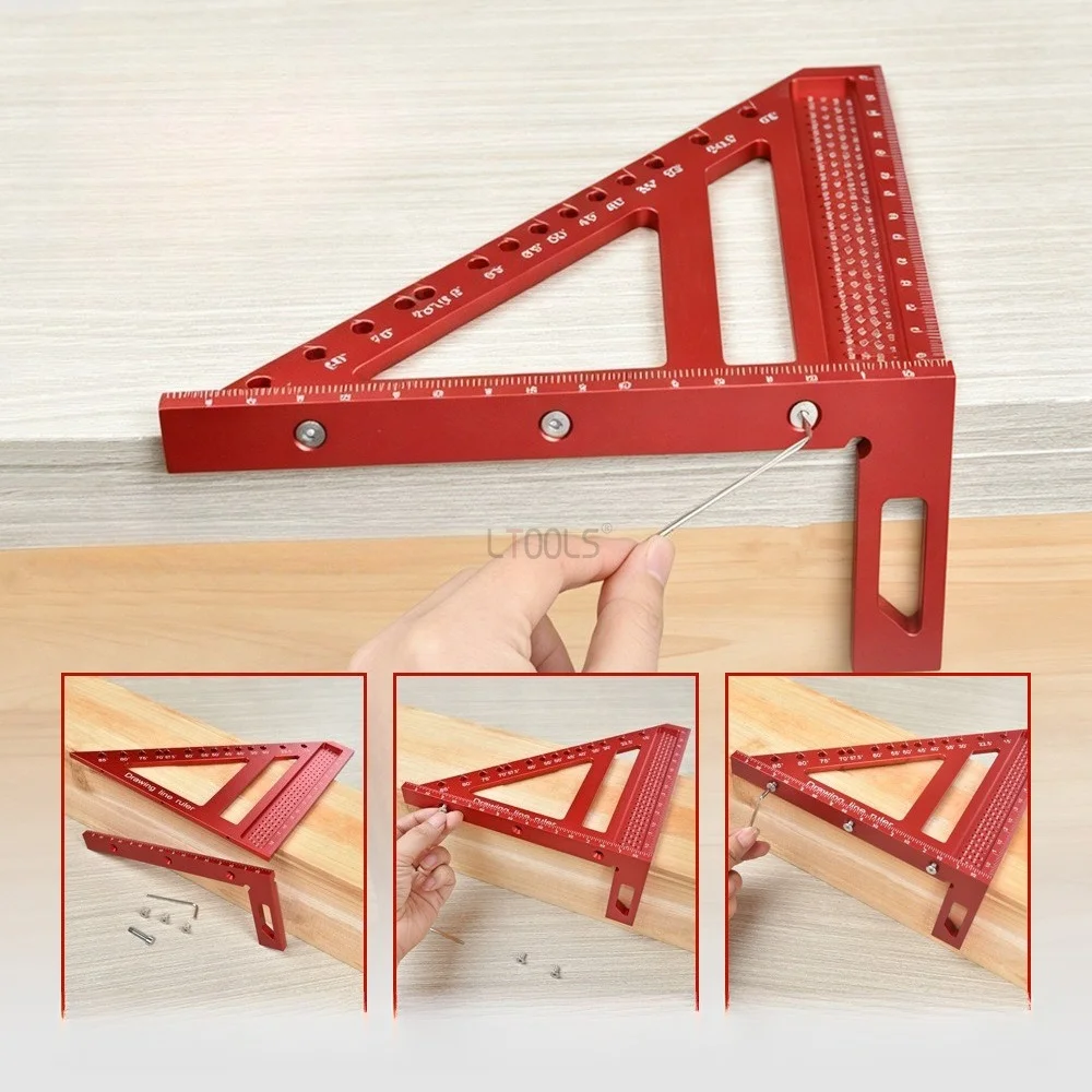 3D Triangle Hole Marking Gauge L-Shape Triangle Ruler 45° 90° Multifunctional Scribing Measuring Tool Woodworking Marking Tool
3D Triangle Hole Marking Gauge L-Shape Triangle Ruler 45° 90° Multifunctional Scribing Measuring Tool Woodworking Marking Tool