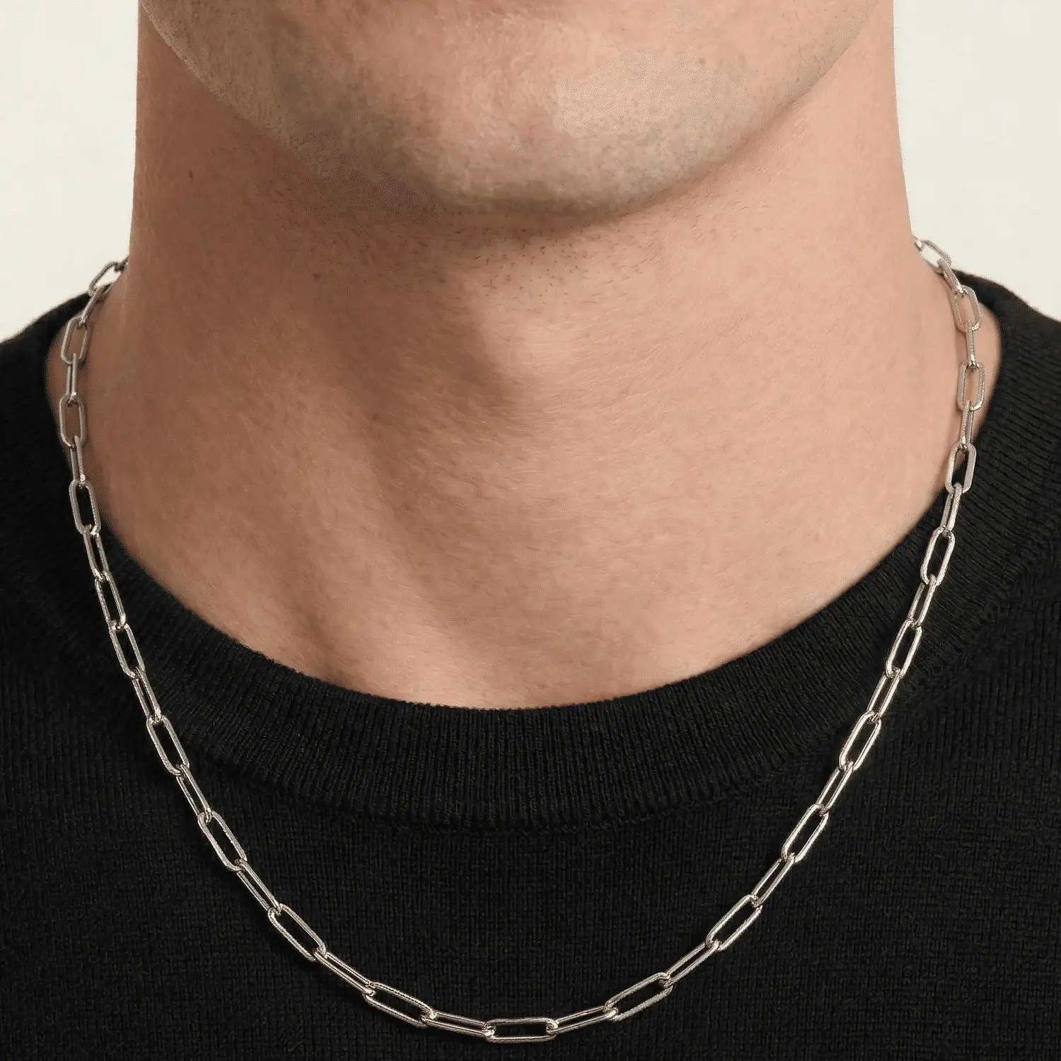316L Stainless Steel Long Link Flat Chain 58cm, Non-Tarnish Paperclip Necklace, Waterproof Minimalist Hip Hop Gold Steel
316L Stainless Steel Long Link Flat Chain 58cm, Non-Tarnish Paperclip Necklace, Waterproof Minimalist Hip Hop Gold Steel