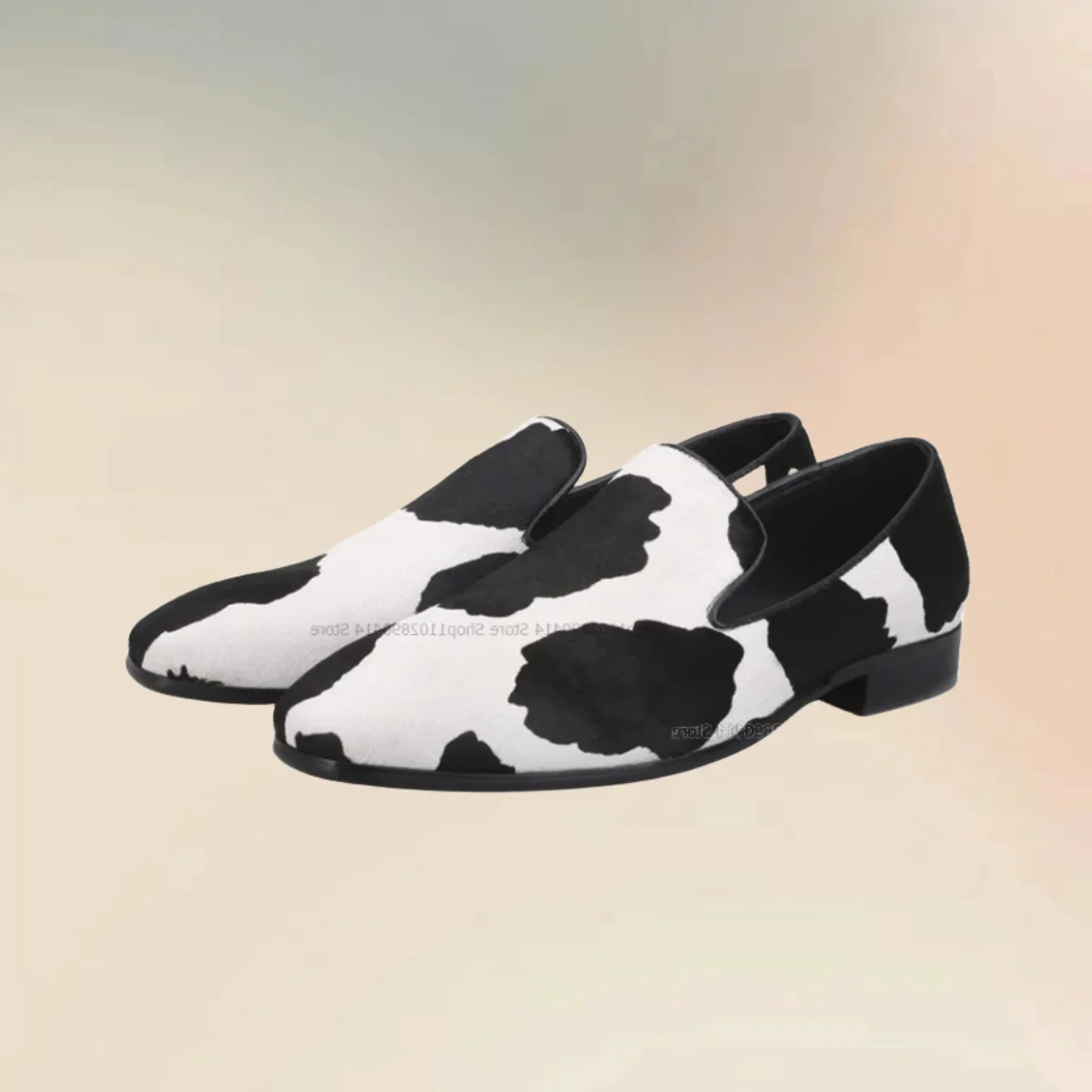 Black and White Splicing Prints Men Loafers Fashionable Novel Slip On Men Shoes Handmade Runway Party Office Low Top Men Shoes
Black and White Splicing Prints Men Loafers Fashionable Novel Slip On Men Shoes Handmade Runway Party Office Low Top Men Shoes