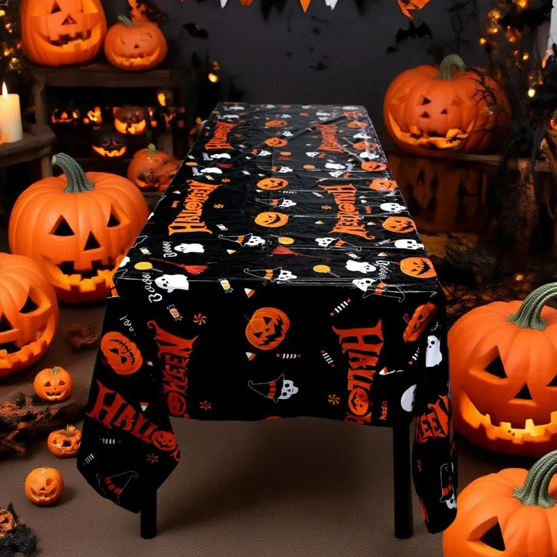 Halloween Decorative Tablecloth Portable Disposable Waterproof Table Decoration Tablecloth Festival Party Tablecloth Supplies
Halloween Decorative Tablecloth Portable Disposable Waterproof Table Decoration Tablecloth Festival Party Tablecloth Supplies