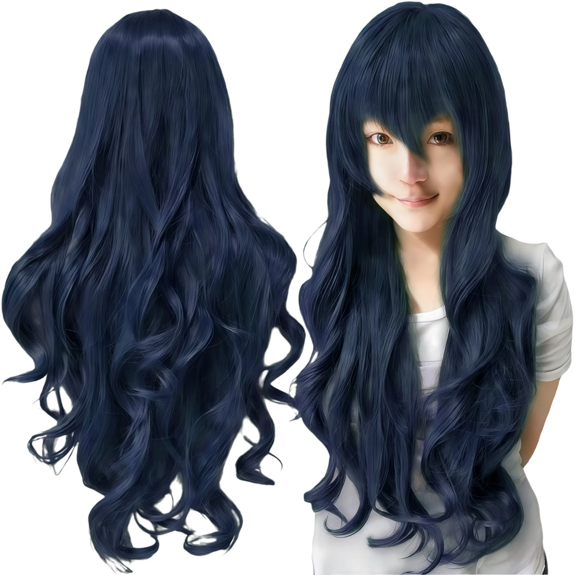 Synthetic Midnight Blue Cosplay Wig Sayaka Maizono Lolita Hair Curly Deep Navy Anime Umi Sonoda Wigs Halloween Costume Wig
Synthetic Midnight Blue Cosplay Wig Sayaka Maizono Lolita Hair Curly Deep Navy Anime Umi Sonoda Wigs Halloween Costume Wig
