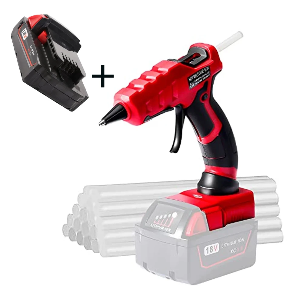 M18 50W Hot Glue Gun for Milwaukee with M18 18V 2Ah Li-ion Battery with 30 Glue Sticks Power Repair Tools
M18 50W Hot Glue Gun for Milwaukee with M18 18V 2Ah Li-ion Battery with 30 Glue Sticks Power Repair Tools