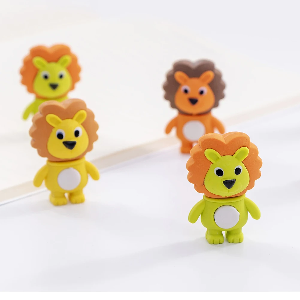 16 Pcs Cartoon Eraser Cute Lion Shaped Kids Stationery Mini Erasers Easy to Carry School Supplies for Children
16 Pcs Cartoon Eraser Cute Lion Shaped Kids Stationery Mini Erasers Easy to Carry School Supplies for Children