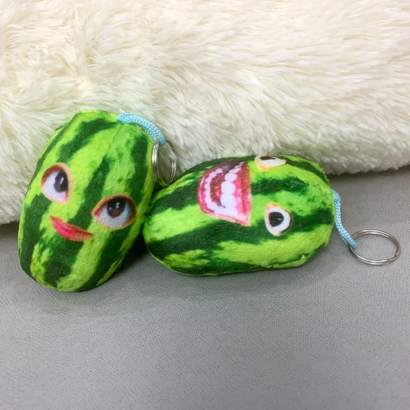 Watermelon shaped children's toy pendant plush voice doll keychain doll new creative and cute personality
Watermelon shaped children's toy pendant plush voice doll keychain doll new creative and cute personality