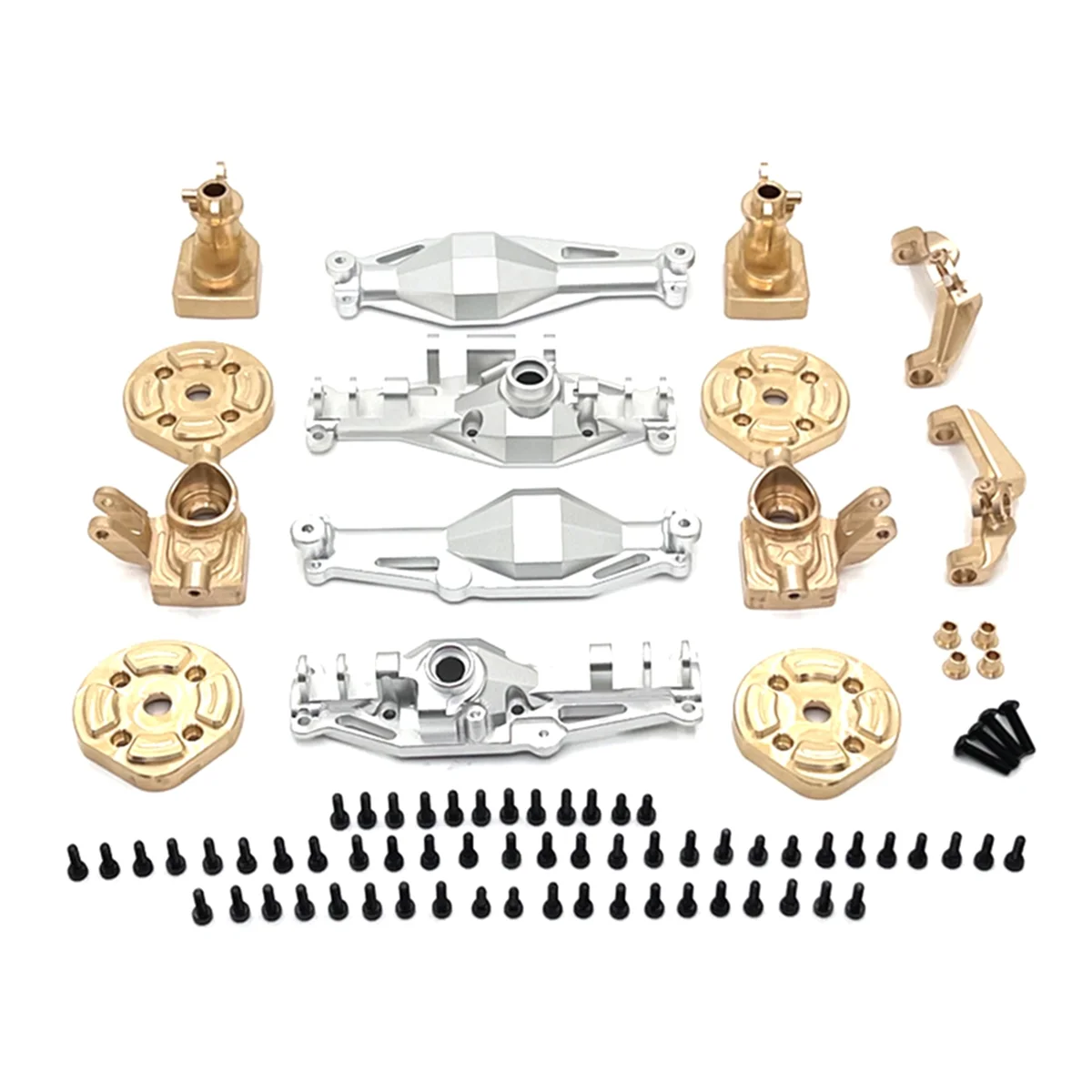 N18R RC Car Front and Rear Axle Housing Brass Cup C Bridge Cover Kit for 1/12 H12Y H12Y+ RC Car Accessories Silver
N18R RC Car Front and Rear Axle Housing Brass Cup C Bridge Cover Kit for 1/12 H12Y H12Y+ RC Car Accessories Silver